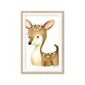 Picture of Woodland Deer _GroupedProduct_Rectangle_Portrait_Mini_ _GroupedProduct_Rectangle_Portrait_Framed_Matted_