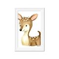 Picture of Woodland Deer _GroupedProduct_Rectangle_Portrait_Mini_ _GroupedProduct_Rectangle_Portrait_Framed_Matted_