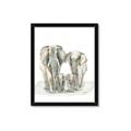 Picture of Elephant Family _GroupedProduct_Rectangle_Portrait_Mini_ _GroupedProduct_Rectangle_Portrait_Framed_Matted_