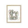 Picture of Elephant Family _GroupedProduct_Rectangle_Portrait_Mini_ _GroupedProduct_Rectangle_Portrait_Framed_Matted_
