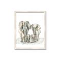 Picture of Elephant Family _GroupedProduct_Rectangle_Portrait_Mini_ _GroupedProduct_Rectangle_Portrait_Framed_Matted_