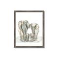 Picture of Elephant Family _GroupedProduct_Rectangle_Portrait_Mini_ _GroupedProduct_Rectangle_Portrait_Framed_Matted_