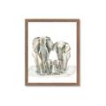 Picture of Elephant Family _GroupedProduct_Rectangle_Portrait_Mini_ _GroupedProduct_Rectangle_Portrait_Framed_Matted_