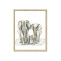 Picture of Elephant Family _GroupedProduct_Rectangle_Portrait_Mini_ _GroupedProduct_Rectangle_Portrait_Framed_Matted_