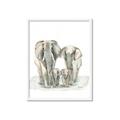 Picture of Elephant Family _GroupedProduct_Rectangle_Portrait_Mini_ _GroupedProduct_Rectangle_Portrait_Framed_Matted_