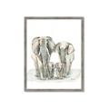 Picture of Elephant Family _GroupedProduct_Rectangle_Portrait_Mini_ _GroupedProduct_Rectangle_Portrait_Framed_Matted_