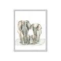 Picture of Elephant Family _GroupedProduct_Rectangle_Portrait_Mini_ _GroupedProduct_Rectangle_Portrait_Framed_Matted_