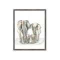 Picture of Elephant Family _GroupedProduct_Rectangle_Portrait_Mini_ _GroupedProduct_Rectangle_Portrait_Framed_Matted_
