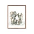 Picture of Elephant Family _GroupedProduct_Rectangle_Portrait_Mini_ _GroupedProduct_Rectangle_Portrait_Framed_Matted_