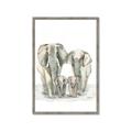 Picture of Elephant Family _GroupedProduct_Rectangle_Portrait_Mini_ _GroupedProduct_Rectangle_Portrait_Framed_Matted_
