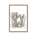 Picture of Elephant Family _GroupedProduct_Rectangle_Portrait_Mini_ _GroupedProduct_Rectangle_Portrait_Framed_Matted_