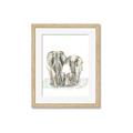 Picture of Elephant Family _GroupedProduct_Rectangle_Portrait_Mini_ _GroupedProduct_Rectangle_Portrait_Framed_Matted_