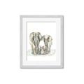 Picture of Elephant Family _GroupedProduct_Rectangle_Portrait_Mini_ _GroupedProduct_Rectangle_Portrait_Framed_Matted_