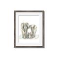 Picture of Elephant Family _GroupedProduct_Rectangle_Portrait_Mini_ _GroupedProduct_Rectangle_Portrait_Framed_Matted_
