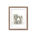 Picture of Elephant Family _GroupedProduct_Rectangle_Portrait_Mini_ _GroupedProduct_Rectangle_Portrait_Framed_Matted_