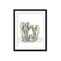 Picture of Elephant Family _GroupedProduct_Rectangle_Portrait_Mini_ _GroupedProduct_Rectangle_Portrait_Framed_Matted_