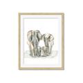 Picture of Elephant Family _GroupedProduct_Rectangle_Portrait_Mini_ _GroupedProduct_Rectangle_Portrait_Framed_Matted_
