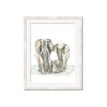 Picture of Elephant Family _GroupedProduct_Rectangle_Portrait_Mini_ _GroupedProduct_Rectangle_Portrait_Framed_Matted_