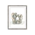 Picture of Elephant Family _GroupedProduct_Rectangle_Portrait_Mini_ _GroupedProduct_Rectangle_Portrait_Framed_Matted_