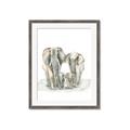 Picture of Elephant Family _GroupedProduct_Rectangle_Portrait_Mini_ _GroupedProduct_Rectangle_Portrait_Framed_Matted_