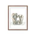 Picture of Elephant Family _GroupedProduct_Rectangle_Portrait_Mini_ _GroupedProduct_Rectangle_Portrait_Framed_Matted_
