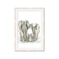 Picture of Elephant Family _GroupedProduct_Rectangle_Portrait_Mini_ _GroupedProduct_Rectangle_Portrait_Framed_Matted_