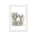 Picture of Elephant Family _GroupedProduct_Rectangle_Portrait_Mini_ _GroupedProduct_Rectangle_Portrait_Framed_Matted_