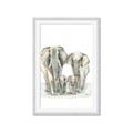 Picture of Elephant Family _GroupedProduct_Rectangle_Portrait_Mini_ _GroupedProduct_Rectangle_Portrait_Framed_Matted_