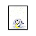 Picture of Moon Bunny  _GroupedProduct_Rectangle_Portrait_Mini_ _GroupedProduct_Rectangle_Portrait_Framed_Matted_