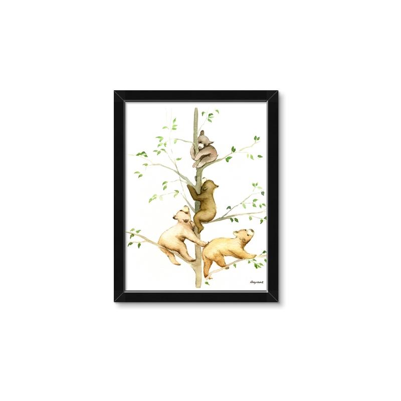 Picture of Bear Climb _GroupedProduct_Rectangle_Portrait_Mini_ _GroupedProduct_Rectangle_Portrait_Framed_Matted_