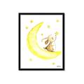 Picture of Little Bunny on the Moon _GroupedProduct_Rectangle_Portrait_Mini_ _GroupedProduct_Rectangle_Portrait_Framed_Matted_