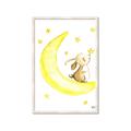 Picture of Little Bunny on the Moon _GroupedProduct_Rectangle_Portrait_Mini_ _GroupedProduct_Rectangle_Portrait_Framed_Matted_