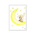 Picture of Little Bunny on the Moon _GroupedProduct_Rectangle_Portrait_Mini_ _GroupedProduct_Rectangle_Portrait_Framed_Matted_