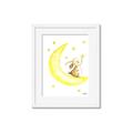 Picture of Little Bunny on the Moon _GroupedProduct_Rectangle_Portrait_Mini_ _GroupedProduct_Rectangle_Portrait_Framed_Matted_