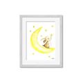 Picture of Little Bunny on the Moon _GroupedProduct_Rectangle_Portrait_Mini_ _GroupedProduct_Rectangle_Portrait_Framed_Matted_