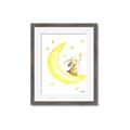Picture of Little Bunny on the Moon _GroupedProduct_Rectangle_Portrait_Mini_ _GroupedProduct_Rectangle_Portrait_Framed_Matted_