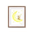 Picture of Little Bunny on the Moon _GroupedProduct_Rectangle_Portrait_Mini_ _GroupedProduct_Rectangle_Portrait_Framed_Matted_