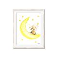 Picture of Little Bunny on the Moon _GroupedProduct_Rectangle_Portrait_Mini_ _GroupedProduct_Rectangle_Portrait_Framed_Matted_