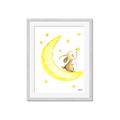 Picture of Little Bunny on the Moon _GroupedProduct_Rectangle_Portrait_Mini_ _GroupedProduct_Rectangle_Portrait_Framed_Matted_