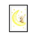 Picture of Little Bunny on the Moon _GroupedProduct_Rectangle_Portrait_Mini_ _GroupedProduct_Rectangle_Portrait_Framed_Matted_