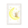 Picture of Little Bunny on the Moon _GroupedProduct_Rectangle_Portrait_Mini_ _GroupedProduct_Rectangle_Portrait_Framed_Matted_