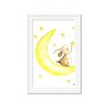 Picture of Little Bunny on the Moon _GroupedProduct_Rectangle_Portrait_Mini_ _GroupedProduct_Rectangle_Portrait_Framed_Matted_