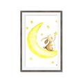 Picture of Little Bunny on the Moon _GroupedProduct_Rectangle_Portrait_Mini_ _GroupedProduct_Rectangle_Portrait_Framed_Matted_