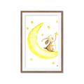 Picture of Little Bunny on the Moon _GroupedProduct_Rectangle_Portrait_Mini_ _GroupedProduct_Rectangle_Portrait_Framed_Matted_
