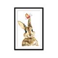 Picture of Butterfly Bunny _GroupedProduct_Rectangle_Portrait_Mini_ _GroupedProduct_Rectangle_Portrait_Framed_Matted_