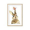 Picture of Butterfly Bunny _GroupedProduct_Rectangle_Portrait_Mini_ _GroupedProduct_Rectangle_Portrait_Framed_Matted_