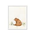Picture of Flower Garden Bear _GroupedProduct_Rectangle_Portrait_Mini_ _GroupedProduct_Rectangle_Portrait_Framed_Matted_