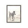 Picture of Summer Zebra _GroupedProduct_Rectangle_Portrait_Mini_ _GroupedProduct_Rectangle_Portrait_Framed_Matted_