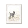 Picture of Summer Zebra _GroupedProduct_Rectangle_Portrait_Mini_ _GroupedProduct_Rectangle_Portrait_Framed_Matted_