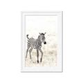 Picture of Summer Zebra _GroupedProduct_Rectangle_Portrait_Mini_ _GroupedProduct_Rectangle_Portrait_Framed_Matted_